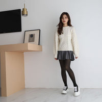 The Internet sensation of fake fleshless leggings flight attendant grey translucent skin one piece pants and fleece socks bare legs women Spring and autumn slim wear