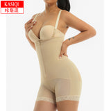 Women's Corset Bodyshaper High Compression Garment Abdomen Control Double Bodysuit Waist Trainer Open Bust Shapewear Fajas - Shapers - AliExpress