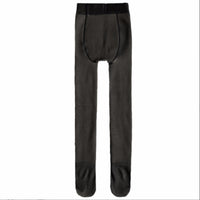 The Internet sensation of fake fleshless leggings flight attendant grey translucent skin one piece pants and fleece socks bare legs women Spring and autumn slim wear