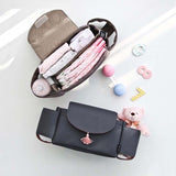Baby Stroller Accessories Organizer for Bottle Diaper Clothes Towels Cup Holder Bag Baby Carriage Trolley Pram Accessories Yoya