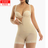 Women's Corset Bodyshaper High Compression Garment Abdomen Control Double Bodysuit Waist Trainer Open Bust Shapewear Fajas - Shapers - AliExpress