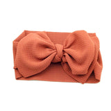 Adjustable Big Bow Headwrap Baby Headband Top Knot Headbands Over Sized Bow Hair Turban Newborn Head Band Girl Large Hair Bows