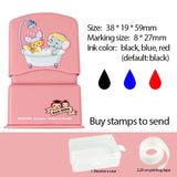 Children&#39;s Name Seal Custom Student&#39;s Name Stamp  Kindergarten Clothes Waterproof Name Sticker Will Not be Washed Off  Christmas