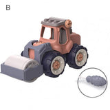 Creative Minuature Truck Loading Unloading Plastic DIY Truck ToyAssembly Engineering Car Set Kids Educational Toy For Boy  Gifts