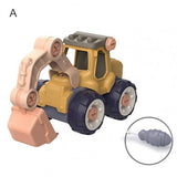 Creative Minuature Truck Loading Unloading Plastic DIY Truck ToyAssembly Engineering Car Set Kids Educational Toy For Boy  Gifts