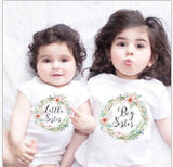 children clothes summer Baby Kids Girl Little Big Sister Match Clothes Jumpsuit Romper Outfits T Shirt  Family Matching Outfits