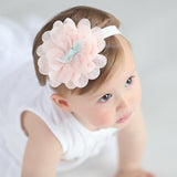 New Hair Accessories Girls Turban Headwear Baby Headband Bow Pearl Lace Hair Band Headband White Solid Lovely Band
