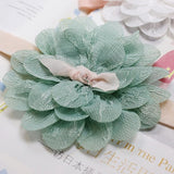 New Hair Accessories Girls Turban Headwear Baby Headband Bow Pearl Lace Hair Band Headband White Solid Lovely Band