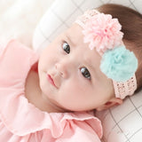 New Hair Accessories Girls Turban Headwear Baby Headband Bow Pearl Lace Hair Band Headband White Solid Lovely Band